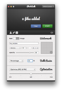 Apply watermark, resize and optimize your images