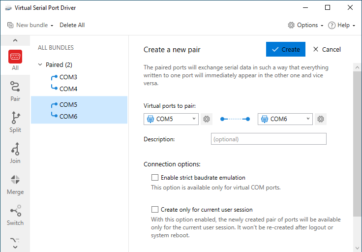 eltima virtual port driver