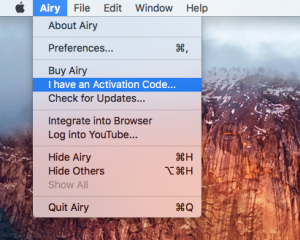 airy activation code windows