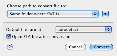 convert swf files to fla files