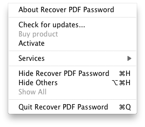 recover pdf password mac