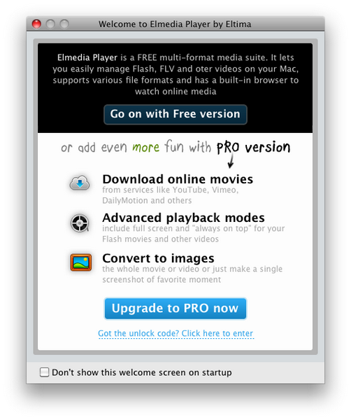 elmedia player code